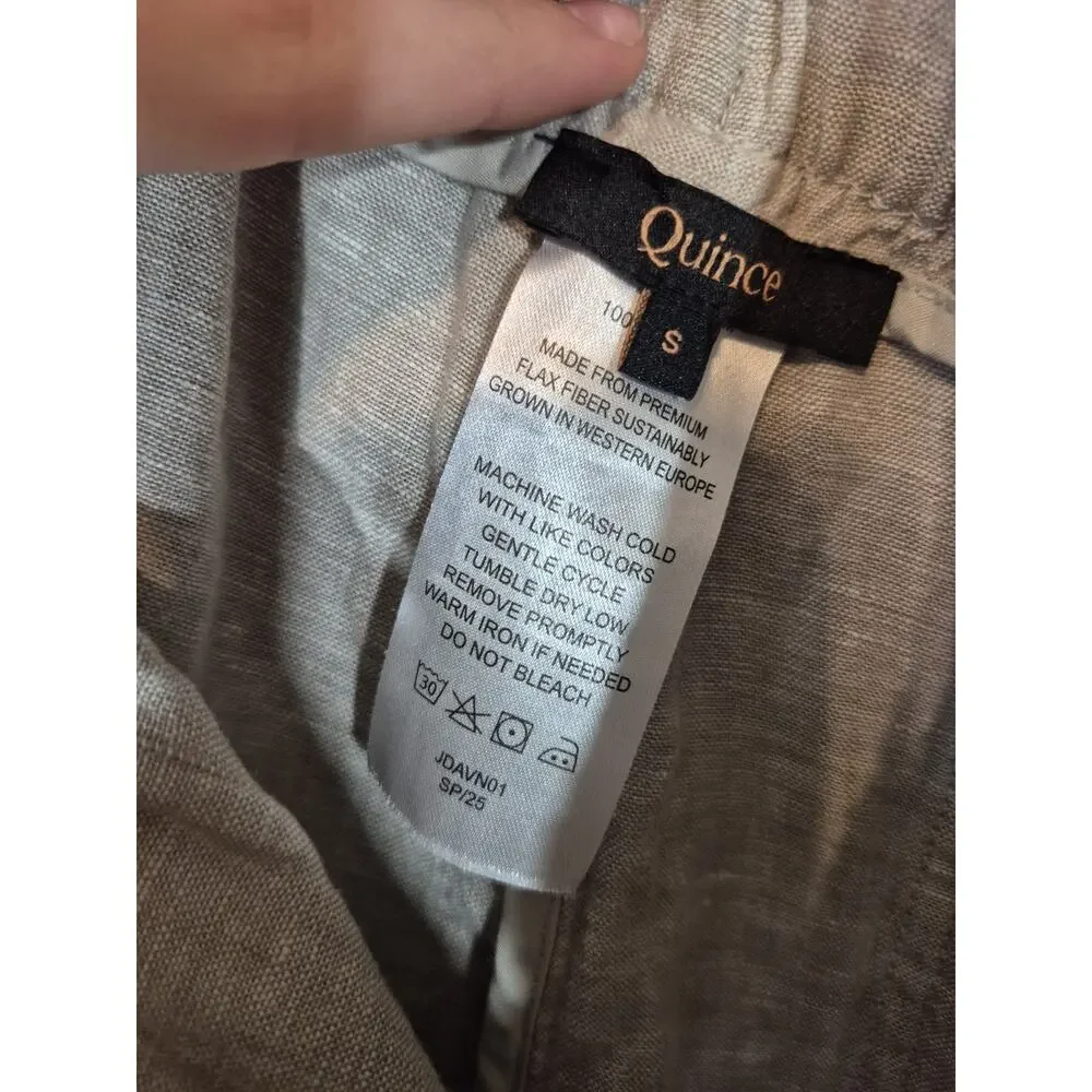 Quince 100% European Linen Pants in Flax Small Women's